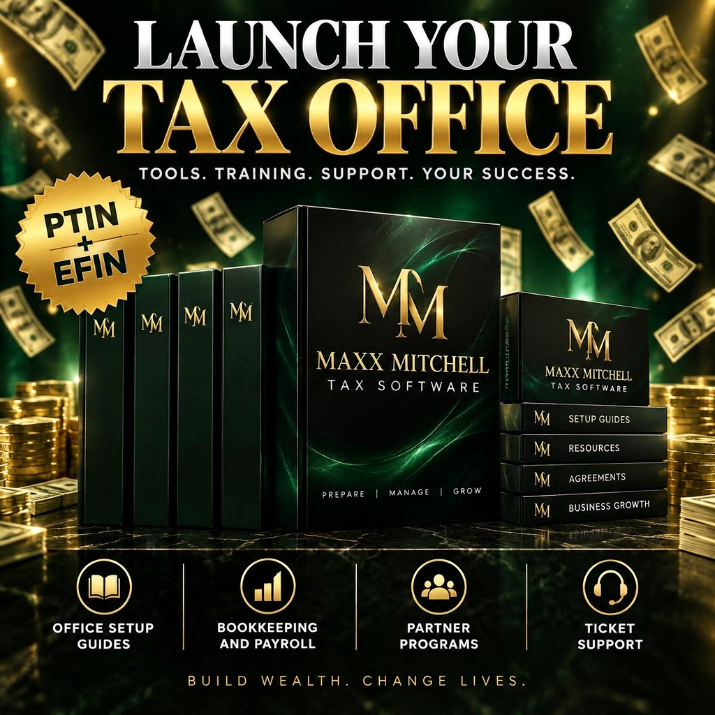 Launch your tax office with Maxx Mitchell Tax Software